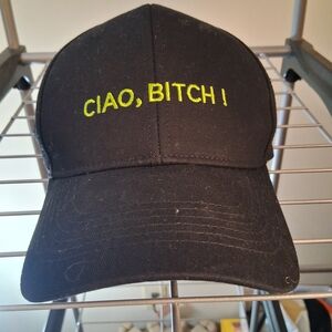 AKIRA Black Cotton Cap CIOA B**CH